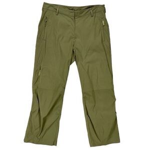 J. Jill Olive Green Cargo Pants 8 Flat Front Hiking Outdoor Women's Trousers